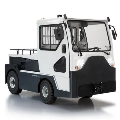 Toyota Tracto 25t se sedícím řidičem, určený pro náročné aplikace a dlouhé vzdálenosti